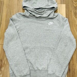 Nike Light Gray Pullover Hoodie - Women’s Size Extra Small